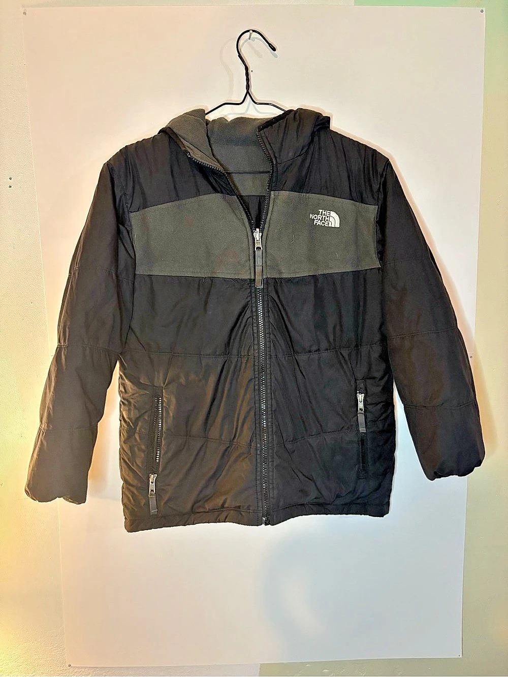 The North Face Boys Reversible Perrito Hooded Jacket Reversible Boys M 10/12